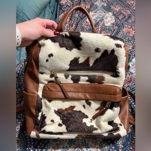 Cowprint backpack